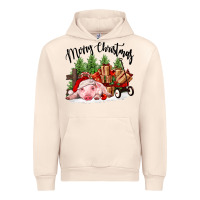 Merry Christmas Pig Urban Hoodie | Teevron