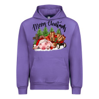 Tulip merry christmas pig Urban Hoodie - FaDigitalArtStudio