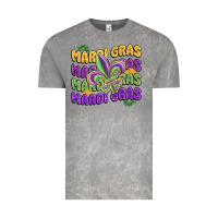 Cloud Rock mardi gras with fleur de lis Vintage Tee - MaliasSmallBusiness