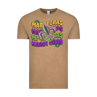 Vintage Coffee mardi gras with fleur de lis Vintage Tee - MaliasSmallBusiness