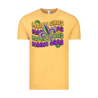 Vintage Mustard mardi gras with fleur de lis Vintage Tee - MaliasSmallBusiness