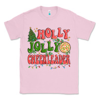 Bubblegum Pink holly jolly cheerleader Classic Tee - MaliasSmallBusiness