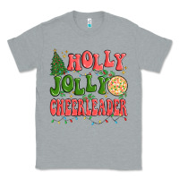 Heather Grey holly jolly cheerleader Classic Tee - MaliasSmallBusiness