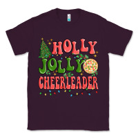 Plum holly jolly cheerleader Classic Tee - MaliasSmallBusiness
