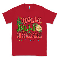 Red holly jolly cheerleader Classic Tee - MaliasSmallBusiness
