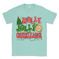 Seafoam holly jolly cheerleader Classic Tee - MaliasSmallBusiness