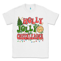 White holly jolly cheerleader Classic Tee - MaliasSmallBusiness