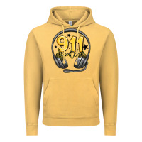 Vintage Mustard 911 dispatcher Vintage Hoodie - MaliasSmallBusiness