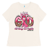Bone breast cancer with god all things are possible Ladies Tee - Artiststas