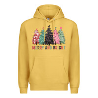 Antique Gold merry and bright Premium Hoodie - CowGirlArtShop