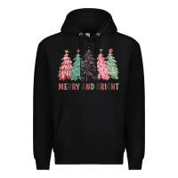 Black merry and bright Premium Hoodie - CowGirlArtShop