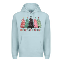 Blue Mist merry and bright Premium Hoodie - CowGirlArtShop