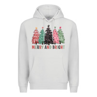 Dove Grey merry and bright Premium Hoodie - CowGirlArtShop