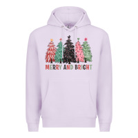 Lilac merry and bright Premium Hoodie - CowGirlArtShop