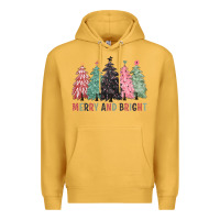 Mustard merry and bright Premium Hoodie - CowGirlArtShop