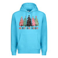 Ocean Blue merry and bright Premium Hoodie - CowGirlArtShop