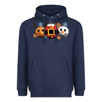 Navy christmas Heavyweight Hoodie - CowGirlArtShop