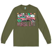 Army Green Nurse Life Truck Long Sleeve Tee - BundleAndBundleShop
