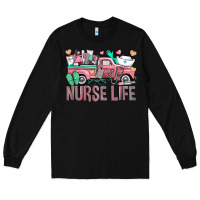 Black Nurse Life Truck Long Sleeve Tee - BundleAndBundleShop