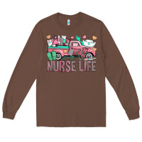 Chestnut Nurse Life Truck Long Sleeve Tee - BundleAndBundleShop
