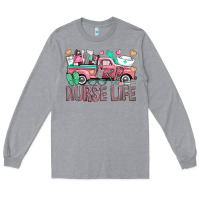 Heather Grey Nurse Life Truck Long Sleeve Tee - BundleAndBundleShop