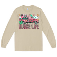 Mushroom Nurse Life Truck Long Sleeve Tee - BundleAndBundleShop
