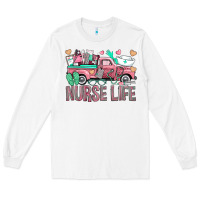 White Nurse Life Truck Long Sleeve Tee - BundleAndBundleShop