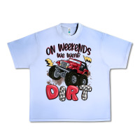 Grape Ice on weekends we wear dirt Urban Heavy Tee - MaliasSmallBusiness
