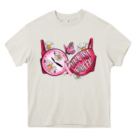 Cream Hour Breast Cancer Bra Heavy Core Tee - Artiststas