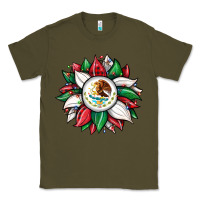Army Green Christmas sunflower Mexican flag Classic Tee - JahusDesignShop