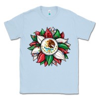 Dusty Blue Christmas sunflower Mexican flag Classic Tee - JahusDesignShop