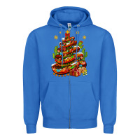 True Royal Christmas Feliz Navidad sombrero tree Zipper Hoodie - NancyCooperArtShop