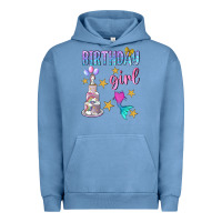 Pigment Pebble Blue birthday girl Urban Hoodie - BundleAndBundleShop