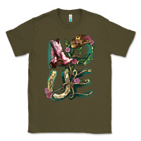 Army Green love boots horseshoe cowboy Classic Tee - NancyCooperArtShop