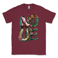 Burgundy love boots horseshoe cowboy Classic Tee - NancyCooperArtShop