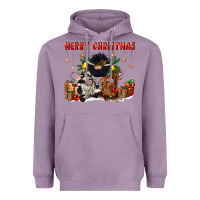 Lavender merry christmas Heavyweight Hoodie - CowGirlArtShop