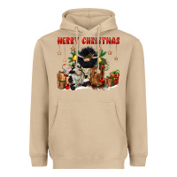 Mushroom merry christmas Heavyweight Hoodie - CowGirlArtShop