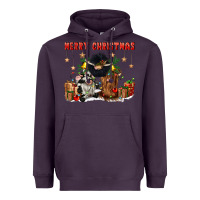 Plum merry christmas Heavyweight Hoodie - CowGirlArtShop