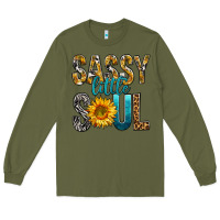Army Green Sassy Little Soul Long Sleeve Tee - BundleAndBundleShop