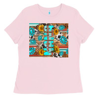 Bubblegum Pink western nana Ladies Tee - RanaPortraitStore