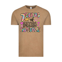 Vintage Coffee 7 years of being awesome Vintage Tee - MaliasSmallBusiness