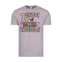 Vintage Zinc 7 years of being awesome Vintage Tee - MaliasSmallBusiness