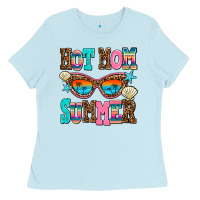 Baby Blue hot mom summer Ladies Tee - AdoDesignShop