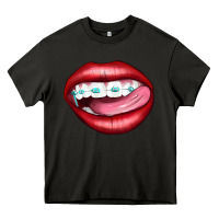 Asphalt Lips Dental Braces Heavy Core Tee - Artiststas