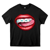 Black Lips Dental Braces Heavy Core Tee - Artiststas