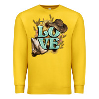 Lemon Love boots hat western Cowboy Premium Sweatshirt - HowdyJamesFarm