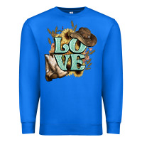 True Royal Love boots hat western Cowboy Premium Sweatshirt - HowdyJamesFarm