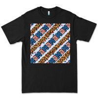 Black american mama leopard seamless pattern Premium Tee - BundleAndBundleShop