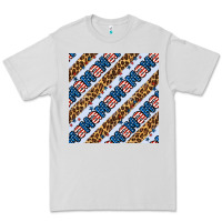 Dove Grey american mama leopard seamless pattern Premium Tee - BundleAndBundleShop