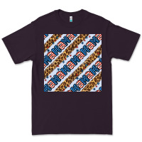 Plum american mama leopard seamless pattern Premium Tee - BundleAndBundleShop